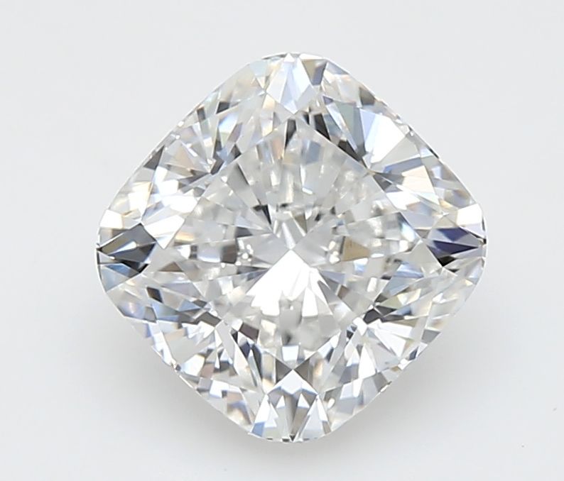 2.32 Carat Cushion Lab Diamond with  Cut Diamond in 14KT  view 1
