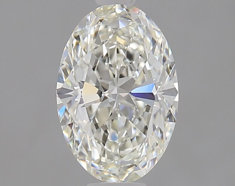 1.0 Carat Oval Natural Diamond with  Cut Diamond in 14KT  view 1
