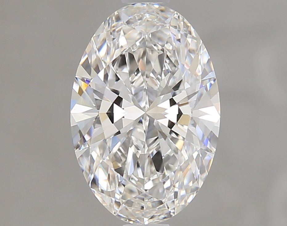 1.51 Carat Oval Lab Diamond with  Cut Diamond in 14KT  view 1
