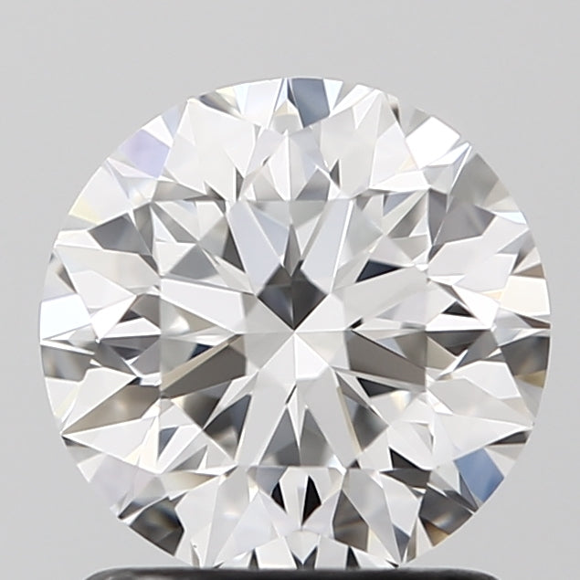 1.3 Carat Round Lab Diamond with  Cut Diamond in 14KT  view 1
