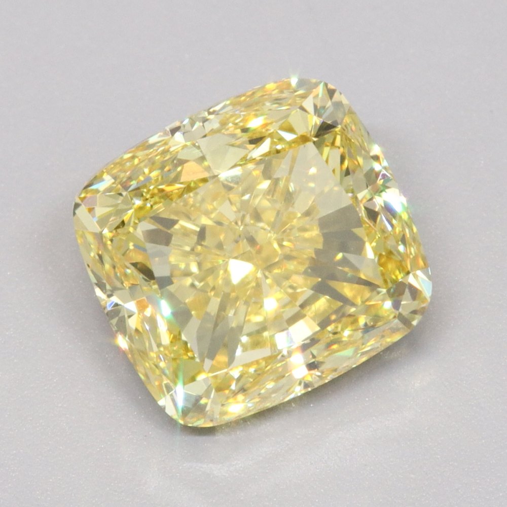 3.0 Carat Cushion Lab Diamond with  Cut Diamond in 14KT  view 1
