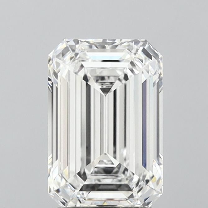 2.14 Carat Emerald Lab Diamond with  Cut Diamond in 14KT  view 1
