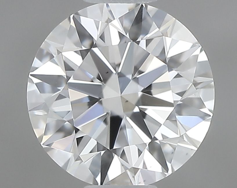 0.5 Carat Round Natural Diamond with  Cut Diamond in 14KT  view 1
