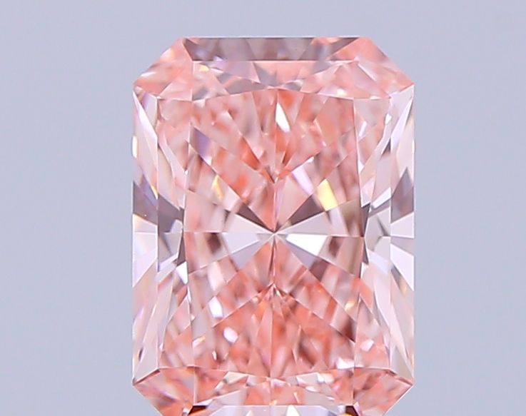 1.55 Carat Radiant Lab Diamond with  Cut Diamond in 14KT  view 1
