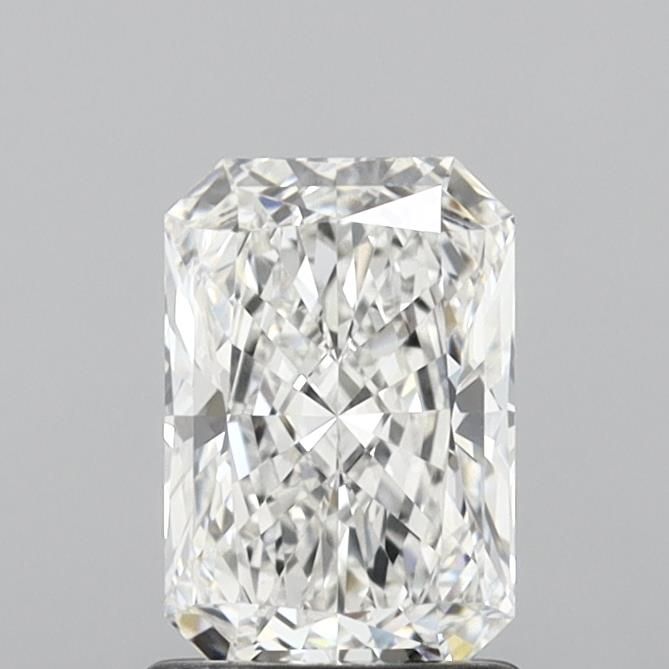1.3 Carat Radiant Lab Diamond with  Cut Diamond in 14KT  view 1
