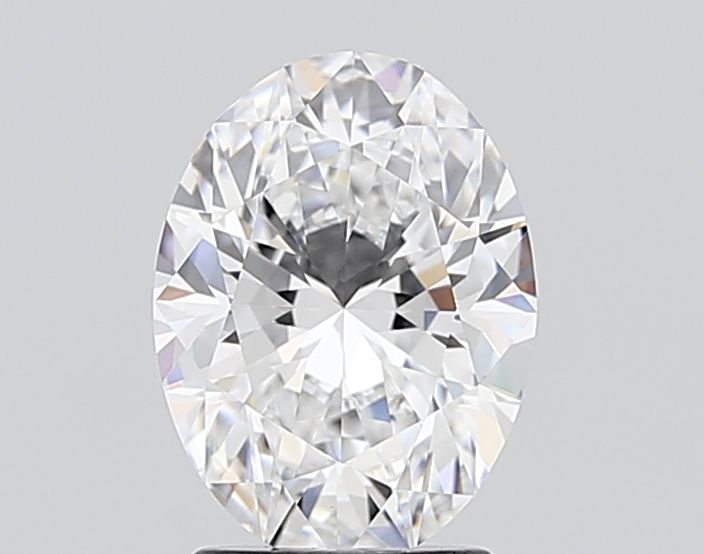 1.93 Carat Oval Lab Diamond with  Cut Diamond in 14KT  view 1
