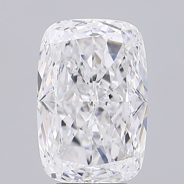 5.06 Carat Cushion Lab Diamond with  Cut Diamond in 14KT  view 1
