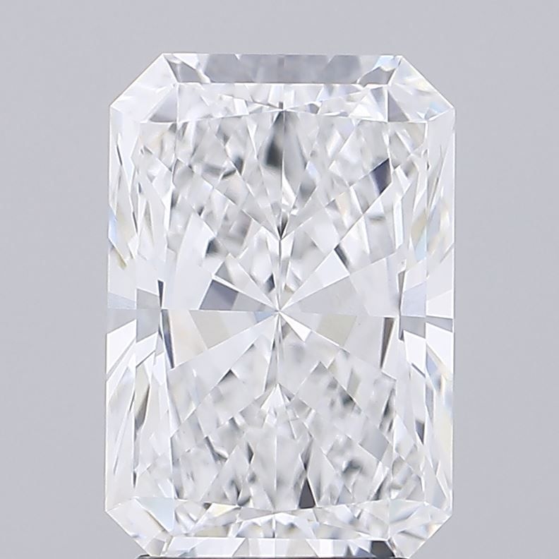 3.01 Carat Radiant Lab Diamond with  Cut Diamond in 14KT  view 1
