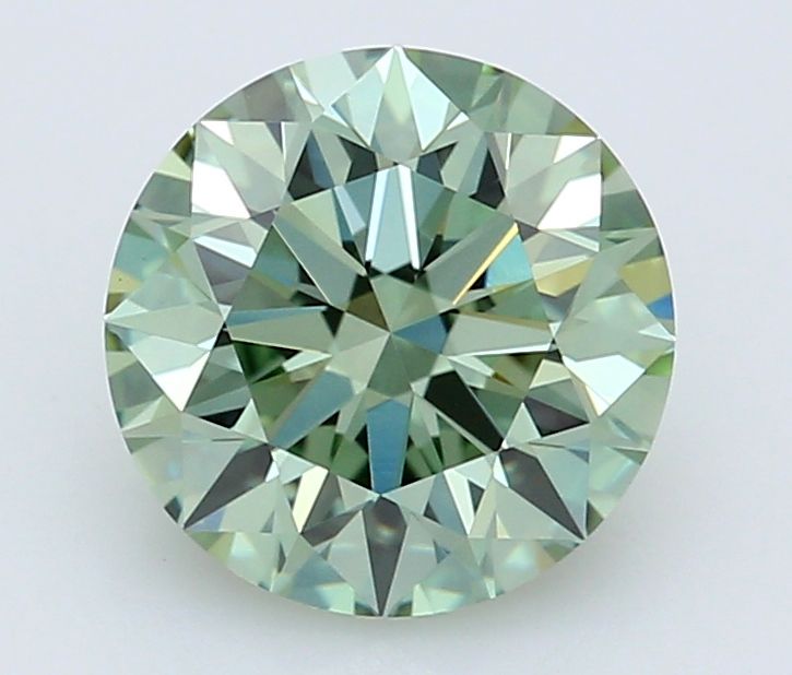 2.07 Carat Round Lab Diamond with  Cut Diamond in 14KT  view 1
