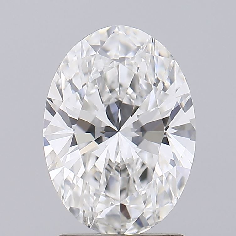 1.71 Carat Oval Lab Diamond with  Cut Diamond in 14KT  view 1
