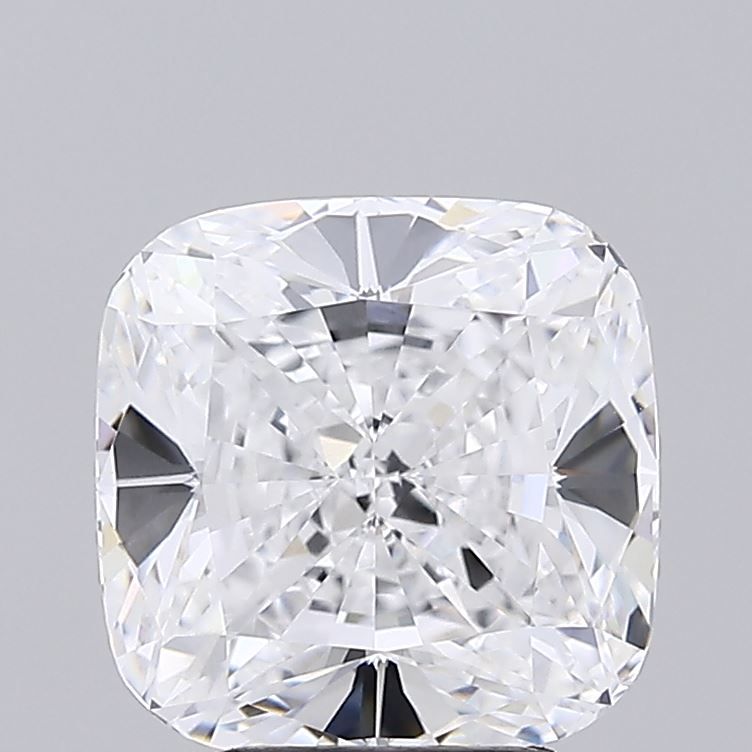 3.55 Carat Cushion Lab Diamond with  Cut Diamond in 14KT  view 1

