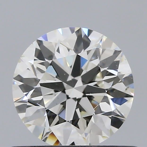 0.55 Carat Round Natural Diamond with  Cut Diamond in 14KT  view 1
