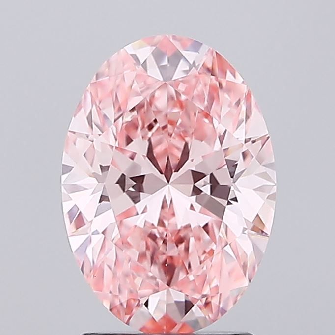 2.0 Carat Oval Lab Diamond with  Cut Diamond in 14KT  view 1

