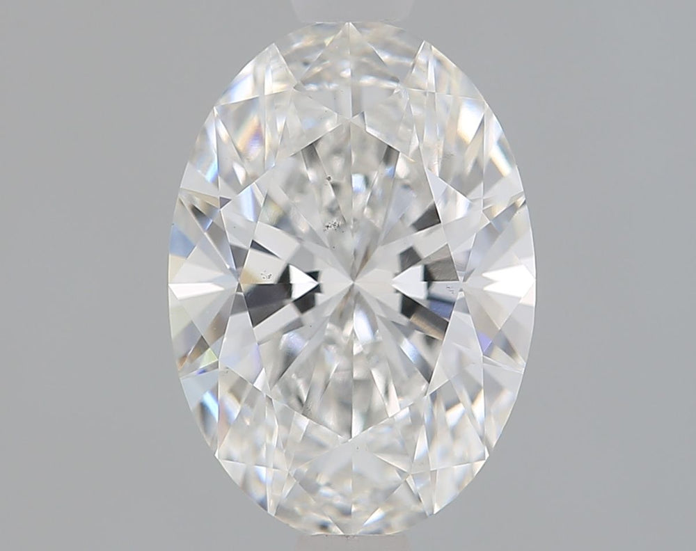 1.53 Carat Oval Lab Diamond with  Cut Diamond in 14KT  view 1
