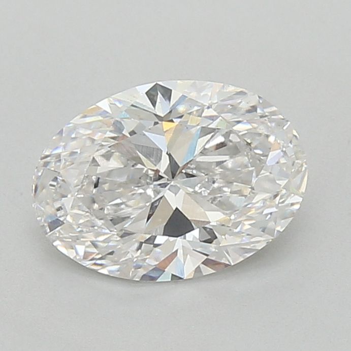 2.15 Carat Oval Lab Diamond with  Cut Diamond in 14KT  view 1
