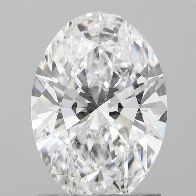 1.52 Carat Oval Lab Diamond with  Cut Diamond in 14KT  view 1
