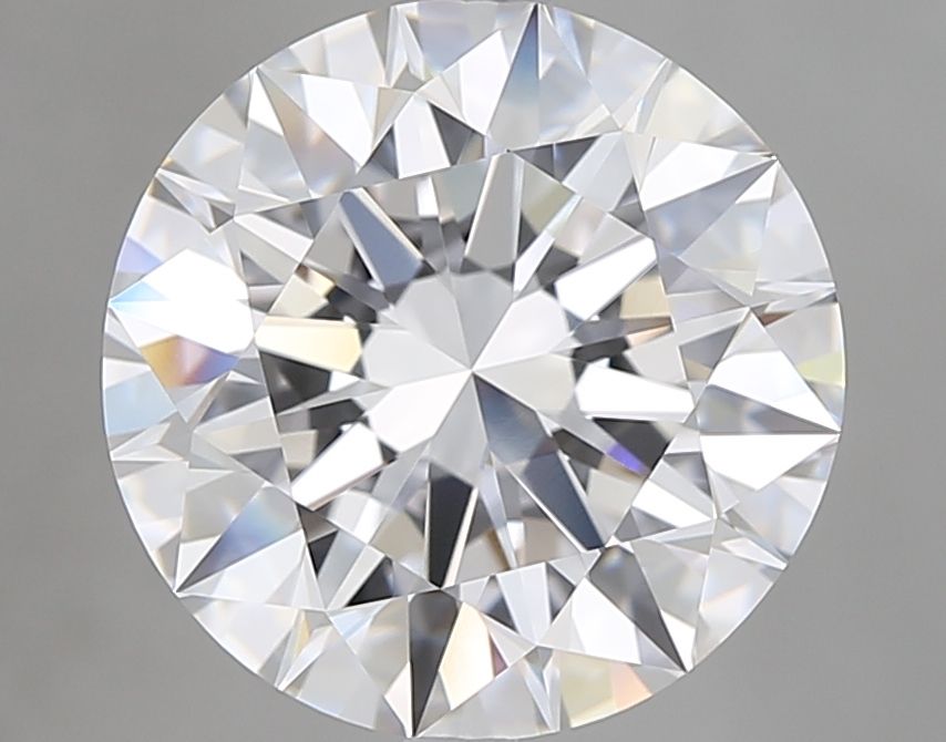 5.06 Carat Round Natural Diamond with  Cut Diamond in 14KT  view 1
