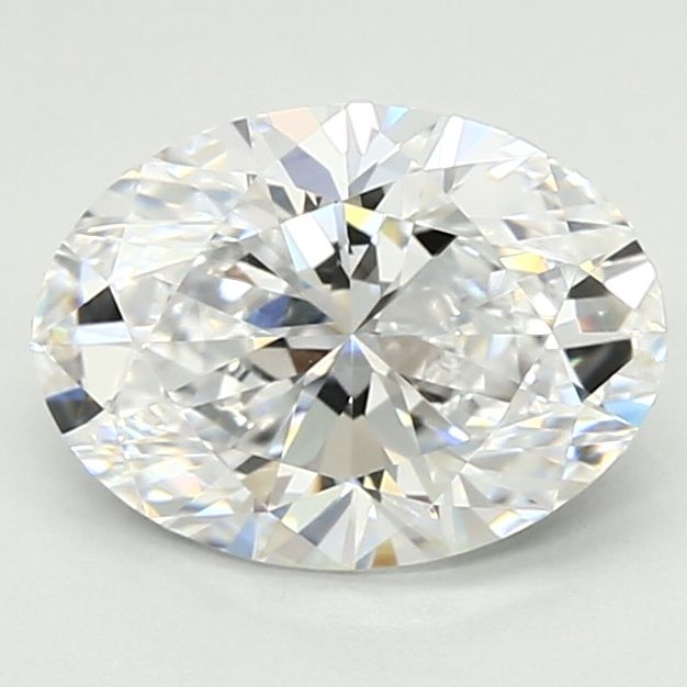 1.39 Carat Oval Lab Diamond with  Cut Diamond in 14KT  view 1
