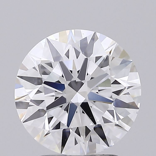 2.92 Carat Round Lab Diamond with  Cut Diamond in 14KT  view 1
