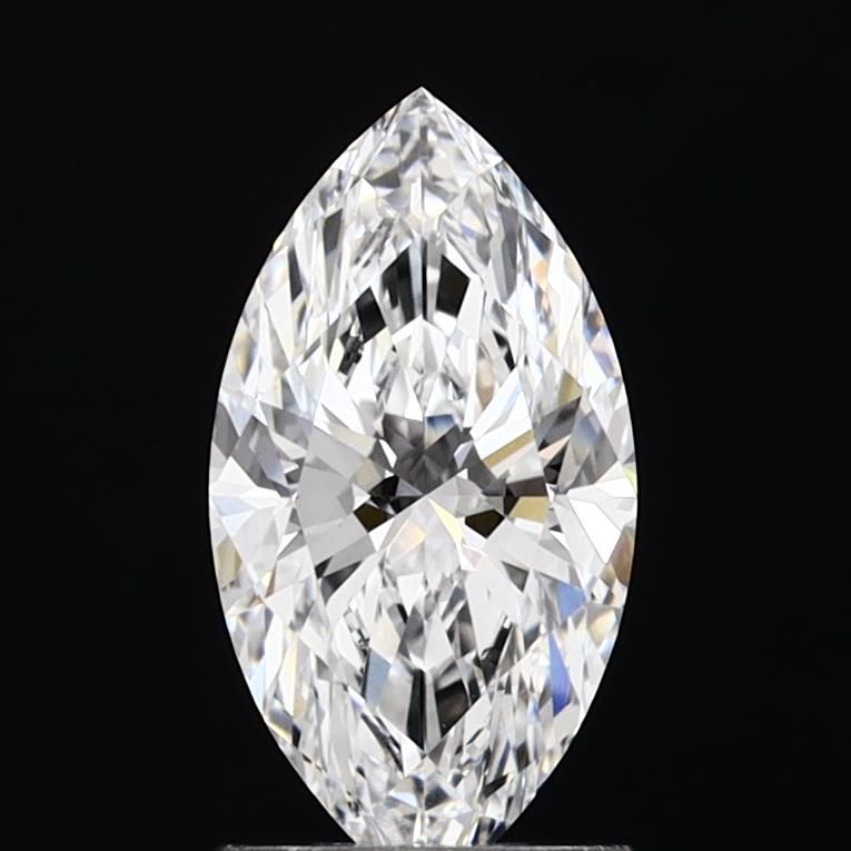 1.56 Carat Marquise Lab Diamond with  Cut Diamond in 14KT  view 1
