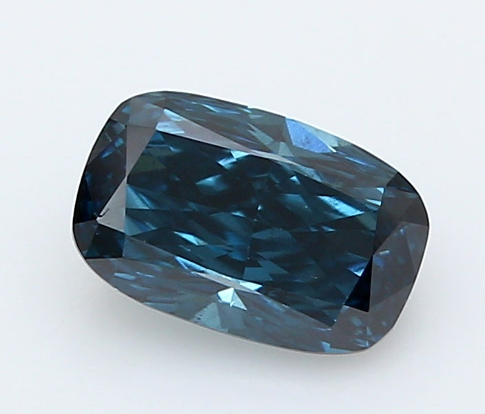 0.61 Carat Cushion Lab Diamond with  Cut Diamond in 14KT  view 1
