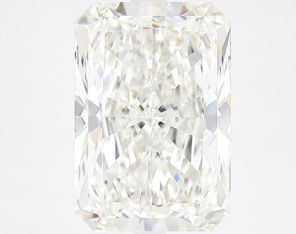 6.65 Carat Radiant Lab Diamond with  Cut Diamond in 14KT  view 1
