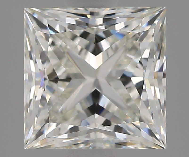 2.01 Carat Princess Natural Diamond with  Cut Diamond in 14KT  view 1
