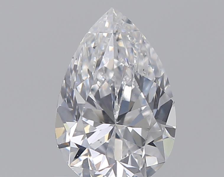 0.71 Carat Pear Natural Diamond with  Cut Diamond in 14KT  view 1
