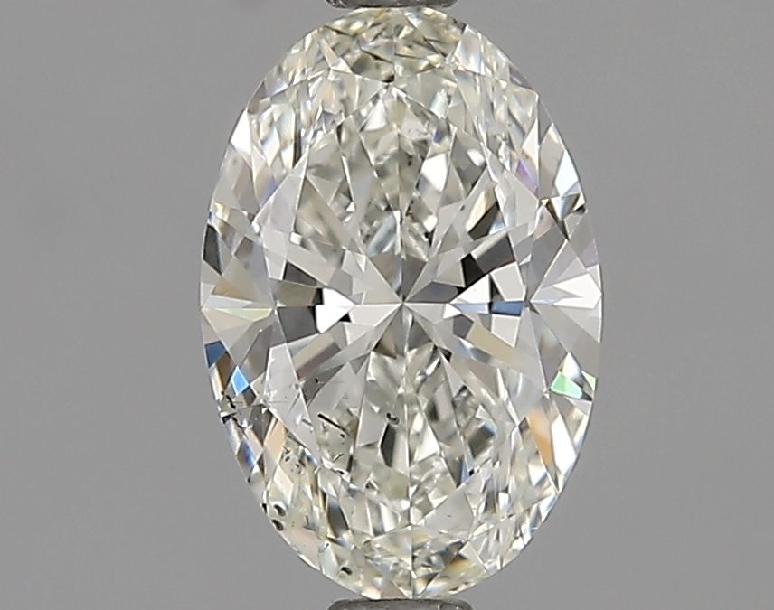 1.13 Carat Oval Natural Diamond with  Cut Diamond in 14KT  view 1
