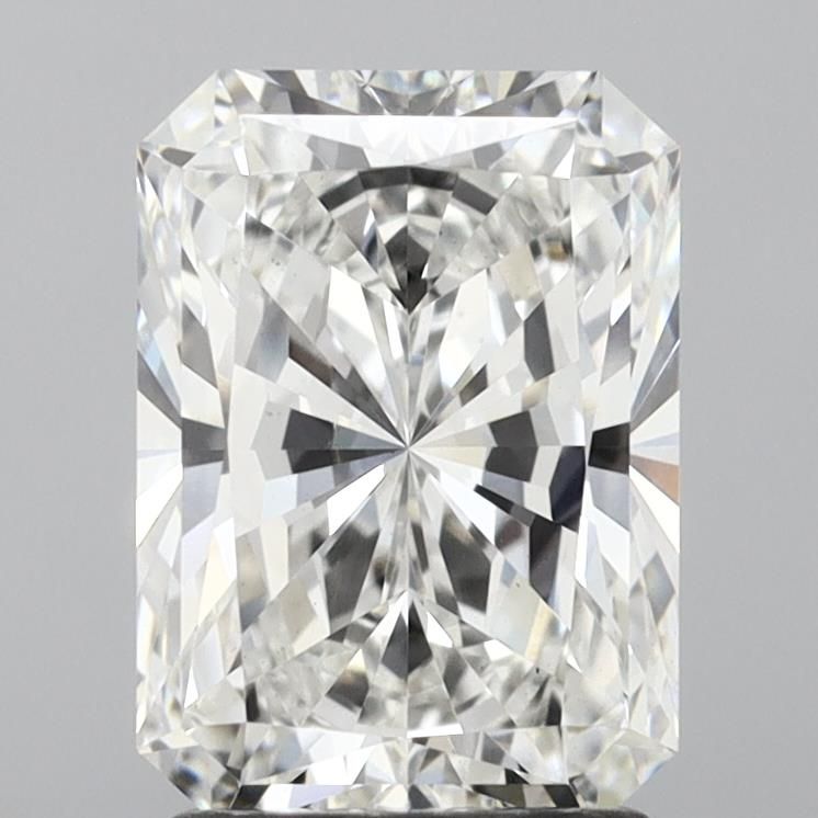 2.21 Carat Radiant Lab Diamond with  Cut Diamond in 14KT  view 1

