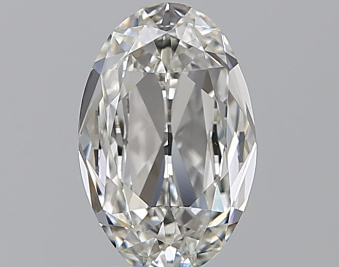 0.83 Carat Oval Natural Diamond with  Cut Diamond in 14KT  view 1
