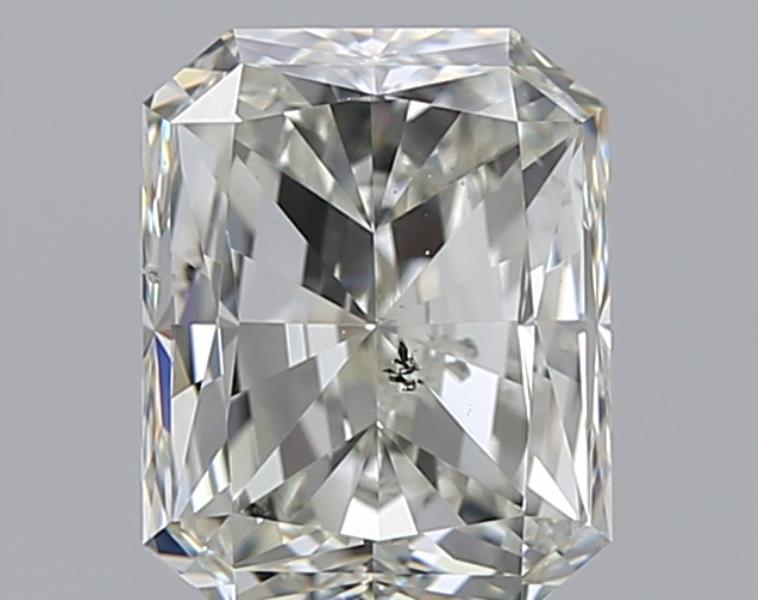 2.0 Carat Radiant Natural Diamond with  Cut Diamond in 14KT  view 1
