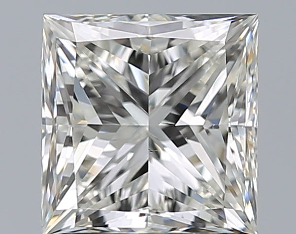 1.6 Carat Princess Natural Diamond with  Cut Diamond in 14KT  view 1
