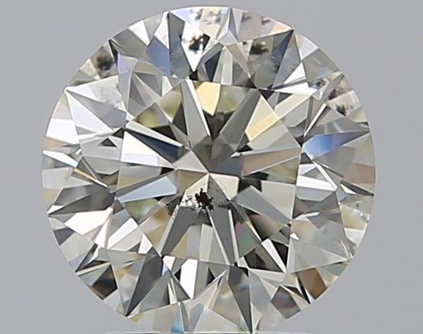 2.3 Carat Round Natural Diamond with  Cut Diamond in 14KT  view 1
