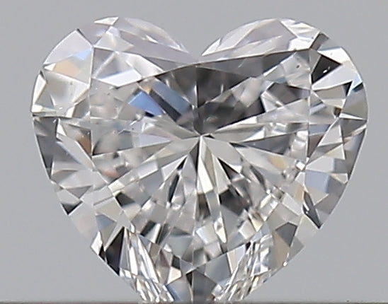 0.29 Carat Heart Natural Diamond with  Cut Diamond in 14KT  view 1
