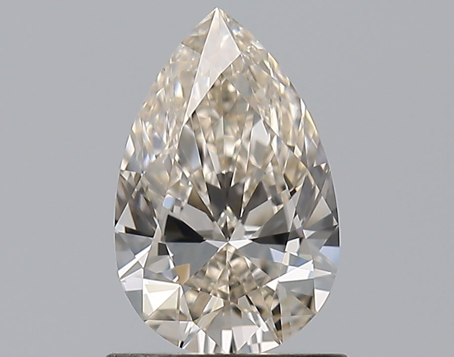 0.9 Carat Pear Natural Diamond with  Cut Diamond in 14KT  view 1
