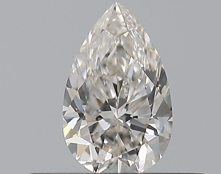 0.3 Carat Pear Natural Diamond with  Cut Diamond in 14KT  view 1
