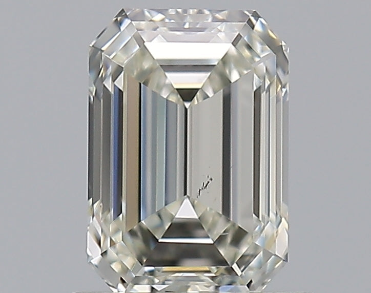 1.0 Carat Emerald Natural Diamond with  Cut Diamond in 14KT  view 1
