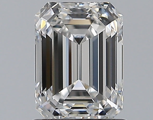 1.22 Carat Emerald Natural Diamond with  Cut Diamond in 14KT  view 1
