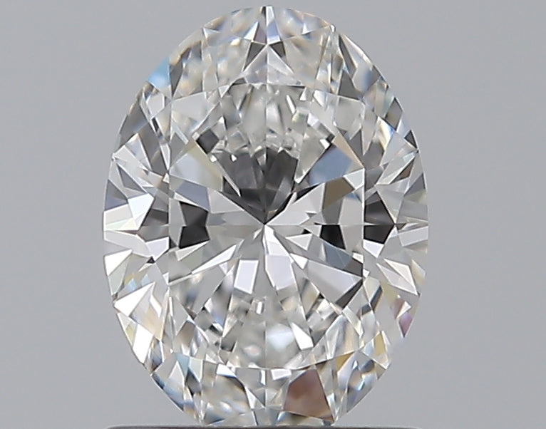 1.01 Carat Oval Natural Diamond with  Cut Diamond in 14KT  view 1
