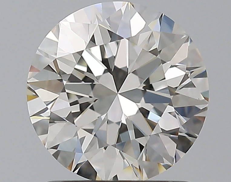 1.5 Carat Round Natural Diamond with  Cut Diamond in 14KT  view 1
