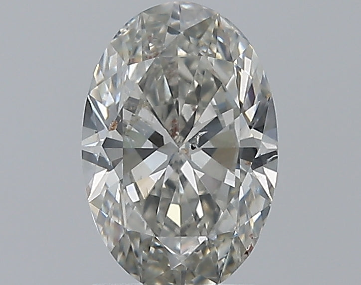 1.29 Carat Oval Natural Diamond with  Cut Diamond in 14KT  view 1
