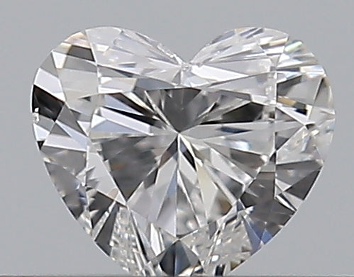 0.3 Carat Heart Natural Diamond with  Cut Diamond in 14KT  view 1
