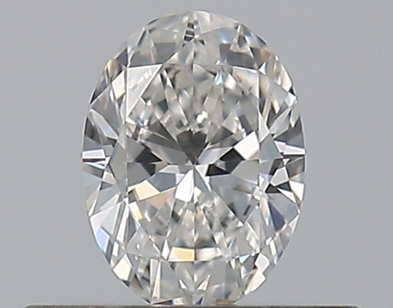 0.3 Carat Oval Natural Diamond with  Cut Diamond in 14KT  view 1
