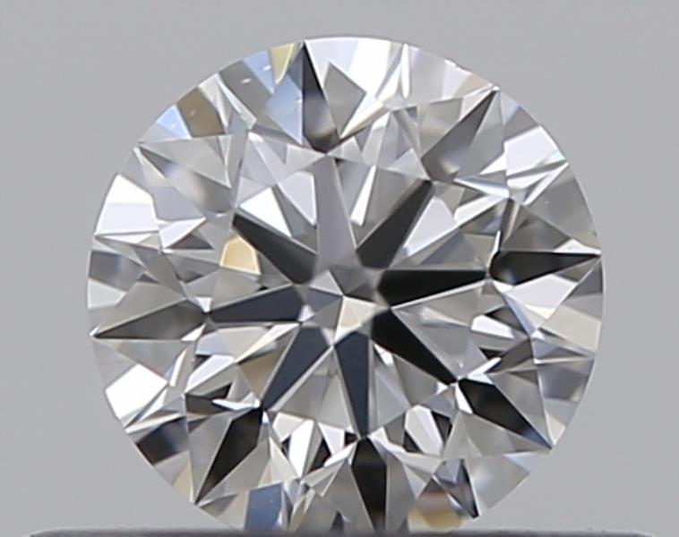 0.33 Carat Round Natural Diamond with  Cut Diamond in 14KT  view 1
