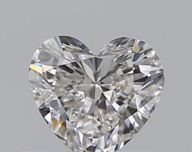 0.3 Carat Heart Natural Diamond with  Cut Diamond in 14KT  view 1
