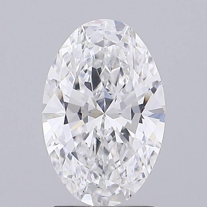 1.9 Carat Oval Lab Diamond with  Cut Diamond in 14KT  view 1
