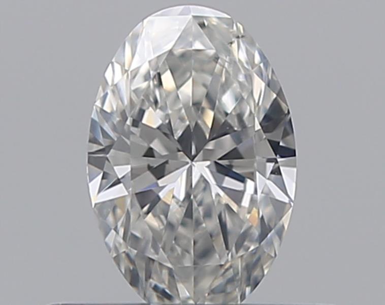 0.31 Carat Oval Natural Diamond with  Cut Diamond in 14KT  view 1
