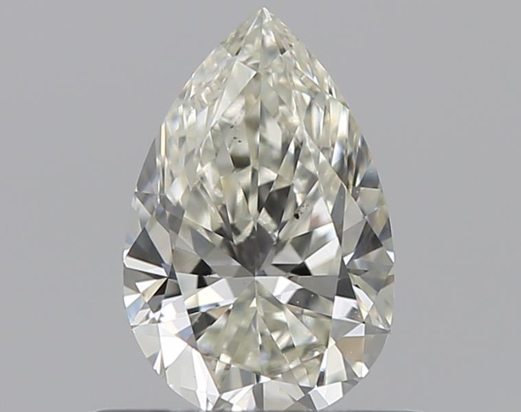 0.46 Carat Pear Natural Diamond with  Cut Diamond in 14KT  view 1
