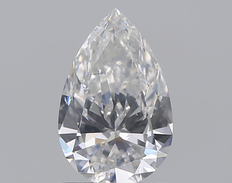 0.9 Carat Pear Natural Diamond with  Cut Diamond in 14KT  view 1
